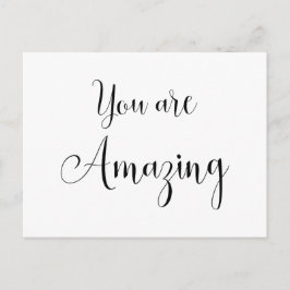 あなたは素晴らしい、インスピレーションを与えるメッセージ ポストカード