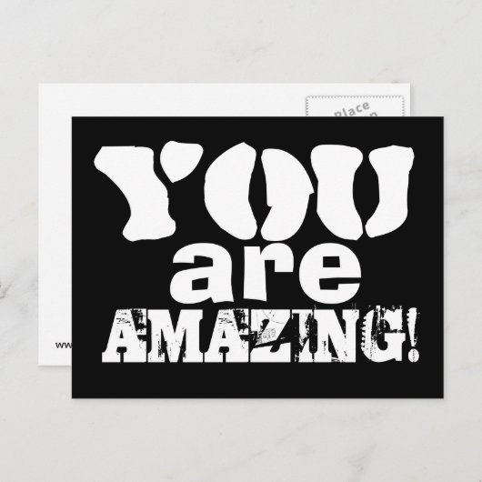 あなたは素晴らしい インスピレーション ポストカード (正面/裏面)