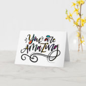 あなたは素晴らしい カード (黄色い花)