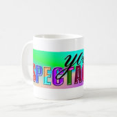 あなたは素晴らしい コーヒーマグカップ (正面左)