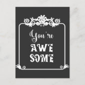 あなたは素晴らしい サイン ポストカード (正面)