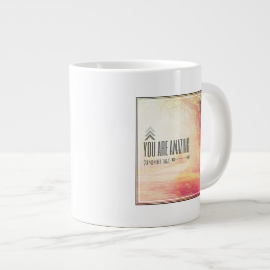 あなたは素晴らしい ジャンボコーヒーマグカップ (正面右)