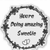 あなたは素晴らしい、スウィーティレトロ シール (正面)