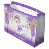 あなたは素晴らしい – パープル ラージペーパーバッグ (裏面アングル)