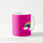 あなたは素晴らしい - ホットピンクマグカップ コーヒーマグカップ (正面右)