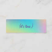 「あなたは素晴らしい」ポジティビティ・カード スキニー名刺 (裏面)