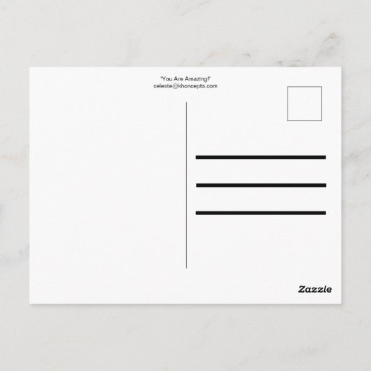 あなたは素晴らしい! ポストカード (裏面)