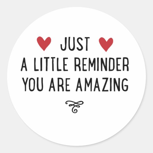 あなたは素晴らしい ラウンドシール (正面)