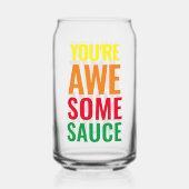 あなたは素晴らしい！世界賛辞の日 ガラス缶 (正面)