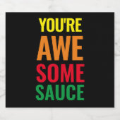 あなたは素晴らしい！世界賛辞の日 ビールラベル (シングルラベル)