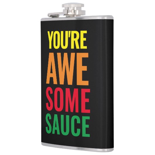 あなたは素晴らしい!世界賛辞の日 フラスク (左)