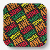 あなたは素晴らしい!世界賛辞の日 ペーパープレート (正面)