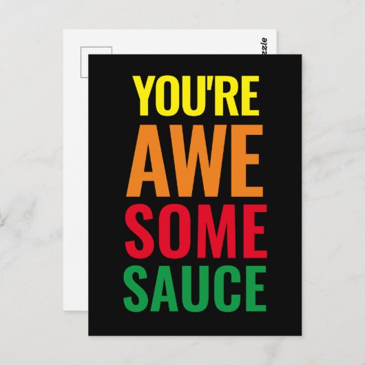 あなたは素晴らしい!世界賛辞の日 ポストカード (正面/裏面)