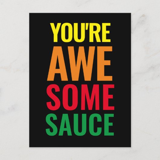 あなたは素晴らしい！世界賛辞の日 ポストカード (正面)