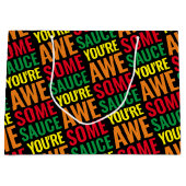 あなたは素晴らしい!世界賛辞の日 ラージペーパーバッグ (正面)