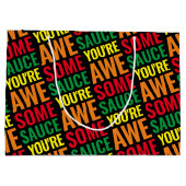 あなたは素晴らしい!世界賛辞の日 ラージペーパーバッグ (裏面)