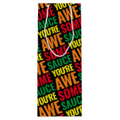 あなたは素晴らしい！世界賛辞の日 ワインギフトバッグ (裏面)