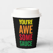 あなたは素晴らしい!世界賛辞の日 紙コップ (正面)