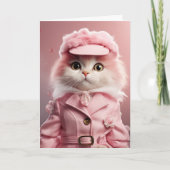 あなたは素晴らしい!猫のグリーティングカード カード (正面)