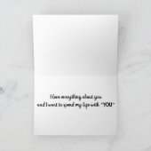 **あなたは素晴らしい**私の人生を「あなた」と過ごしてください カード (内部)