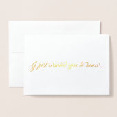 あなたは素晴らしい！ 箔カード (封筒付き正面)