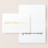 あなたは素晴らしい！ 箔カード (ディスプレー)