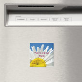 あなたは素晴らしお母さん!マグネットギフト白デイジー マグネット (インサイチュ (食洗機))