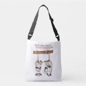 あなたは素晴らしかったらふくろねずみを遊ばないで下さい クロスボディバッグ (正面)