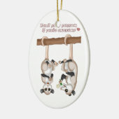 あなたは素晴らしかったらふくろねずみを遊ばないで下さい セラミックオーナメント (左)