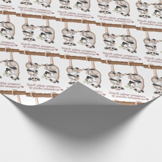 あなたは素晴らしかったらふくろねずみを遊ばないで下さい ラッピングペーパー (角)