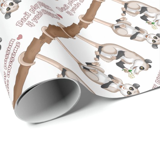 あなたは素晴らしかったらふくろねずみを遊ばないで下さい ラッピングペーパー (ロールコーナー)