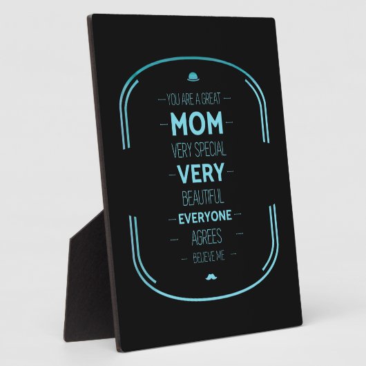 あなたは素晴らしとても特別な美人だ フォトプラーク (側面)