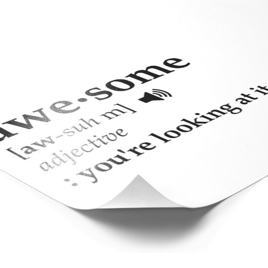 あなたは素晴らしの検討の定義 フォトプリント            (角)