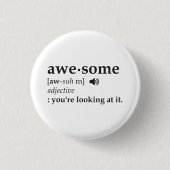 あなたは素晴らしの検討の定義 缶バッジ (正面)