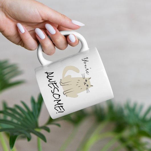 あなたは素晴らしの猫の感謝 コーヒーマグカップ