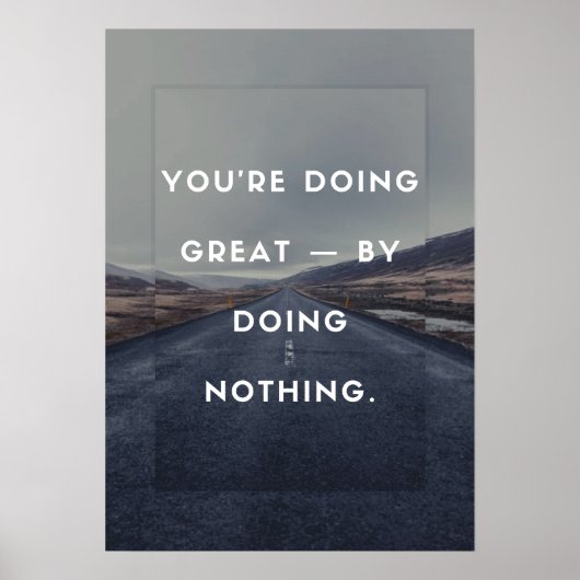 あなたは素晴らし何もせずに。 ポスター (正面)