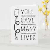 あなたは素晴らし医者が世界を良くする カード (黄色い花)