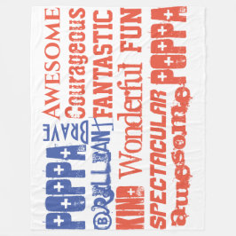 あなたは素晴らし名前をカスタムする赤白青USAフラグ フリースブランケット