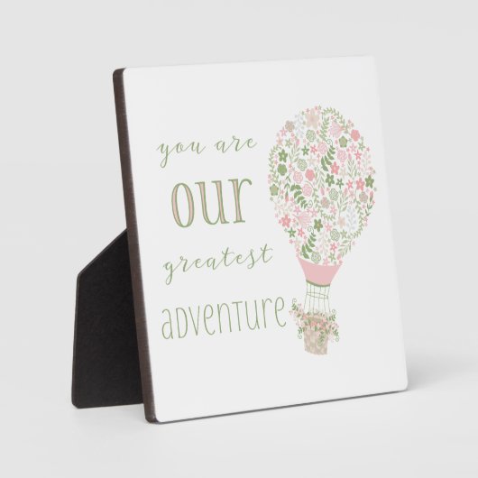 あなたは素晴らし赤ん坊の女の子の冒険 フォトプラーク (正面)