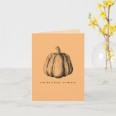 あなたは素晴らし，かぼちゃ-ヴィンテージかわいいラブカード カード (黄色い花)