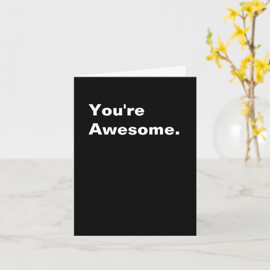 あなたは素晴らし。 カード (黄色い花)