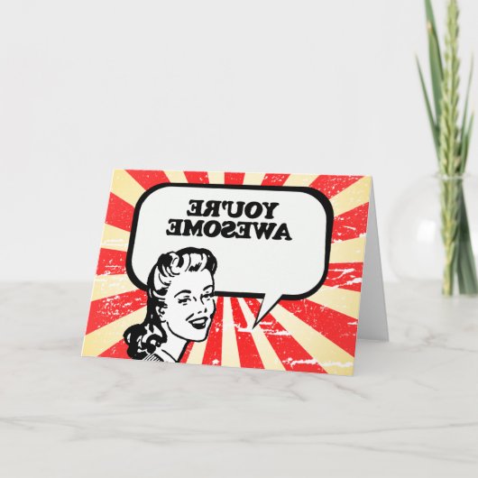 あなたは素晴らし カード (正面)