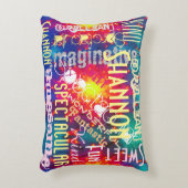 あなたは素晴らし!名パーソナライズされた前語の照合順序 アクセントクッション (正面(垂直))