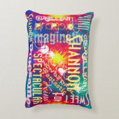 あなたは素晴らし!名パーソナライズされた前語の照合順序 アクセントクッション (裏面(縦))