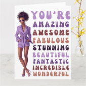 あなたは素晴素晴らしらしい、素晴ら素晴らししい カード (黄色い花)