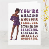 あなたは素晴素晴らしらしい、素晴ら素晴らししい カード (黄色い花)