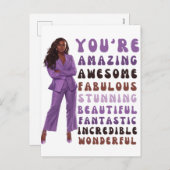 あなたは素晴素晴らしらしい、素晴ら素晴らししい シーズンポストカード (正面/裏面)