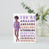 あなたは素晴素晴らしらしい、素晴ら素晴らししい ポストカード (スタンド正面)