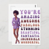 あなたは素晴素晴らしらしい、素晴ら素晴らししい ポストカード (正面/裏面)