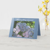 あなたは結婚！Hydrangea Congratulations（Hydrangeaのおめでとう） カード (黄色い花)